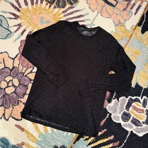 GAP Black Speckled Thermal Top Size M